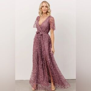 Baltic Born Marseille Embossed Maxi Dress